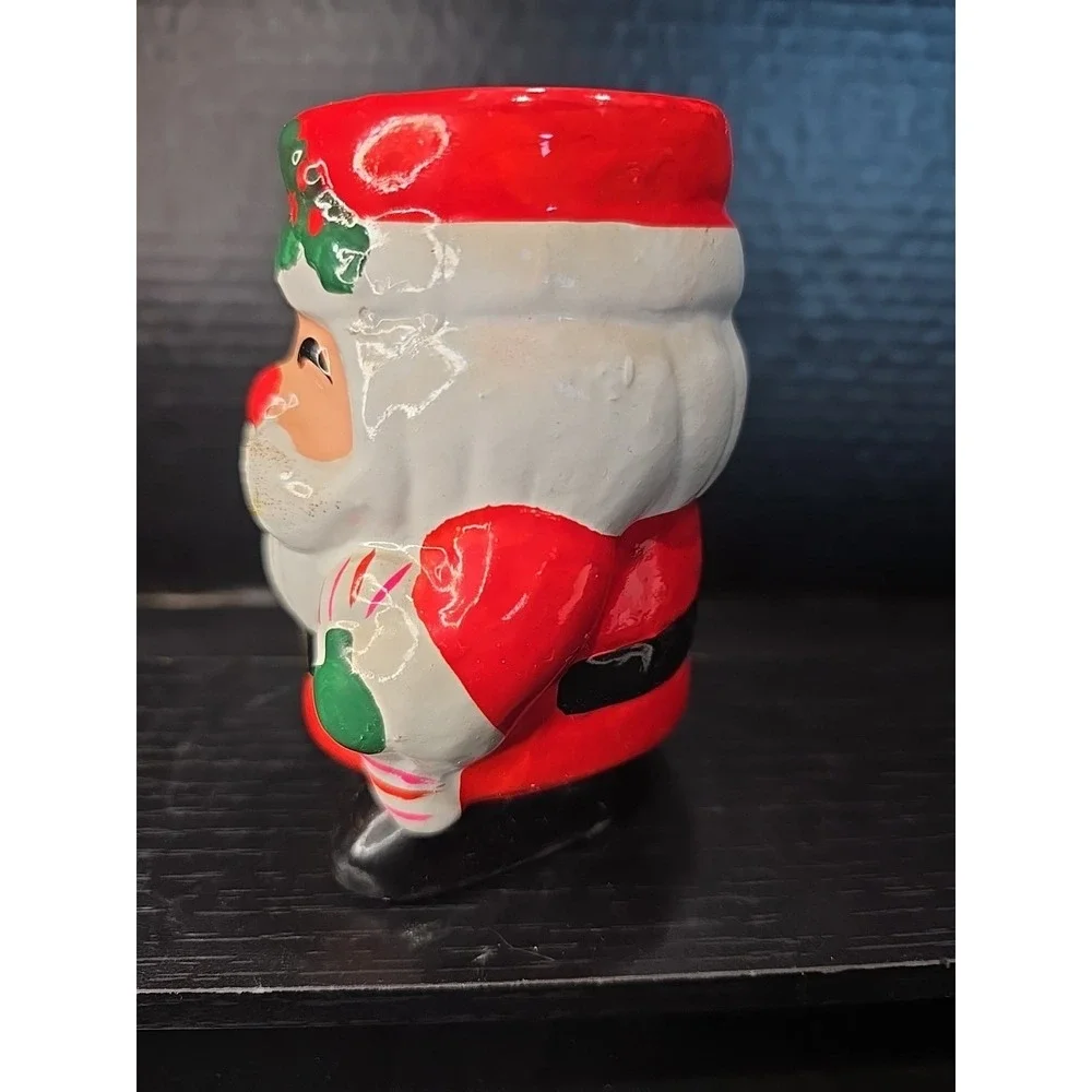 Vintage Santa Ceramic Tealight Candle Holder Made in‎ Japan